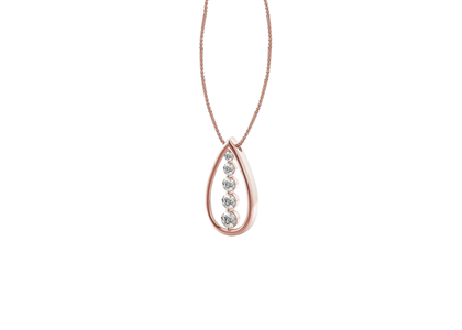 Rose Gold Plated | CZ Studded Pendants